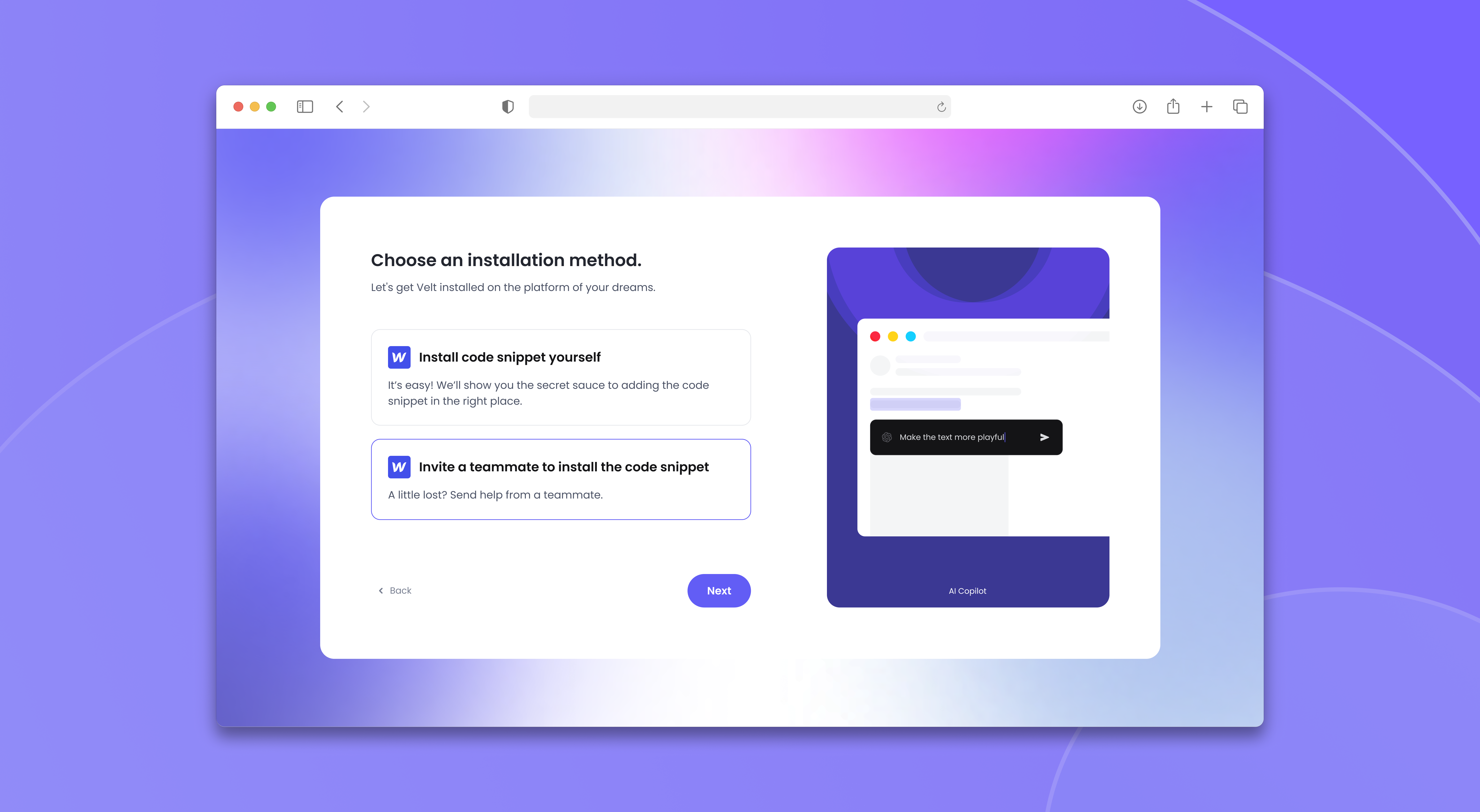 Current approach screenshot