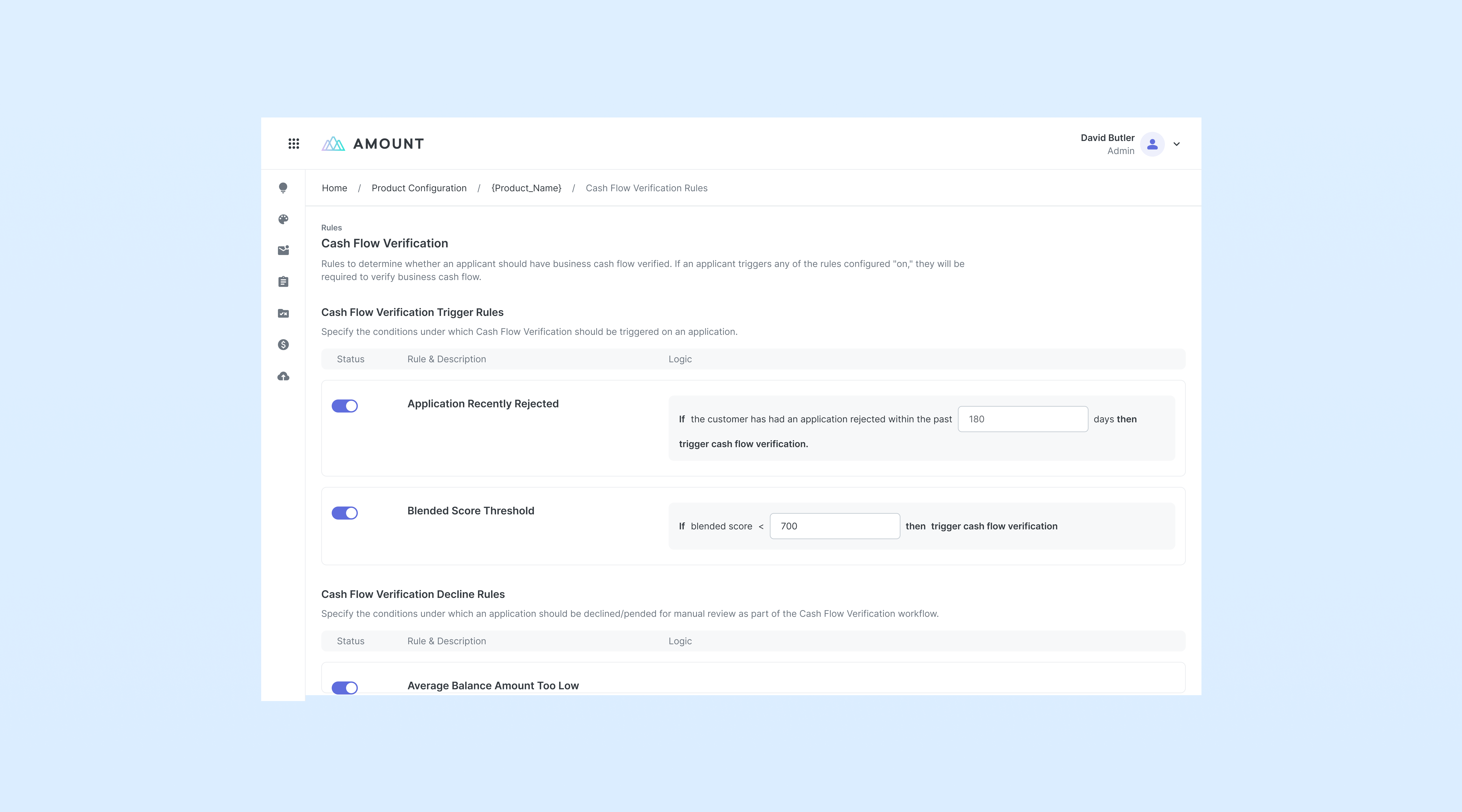 Policy Simulation Interface